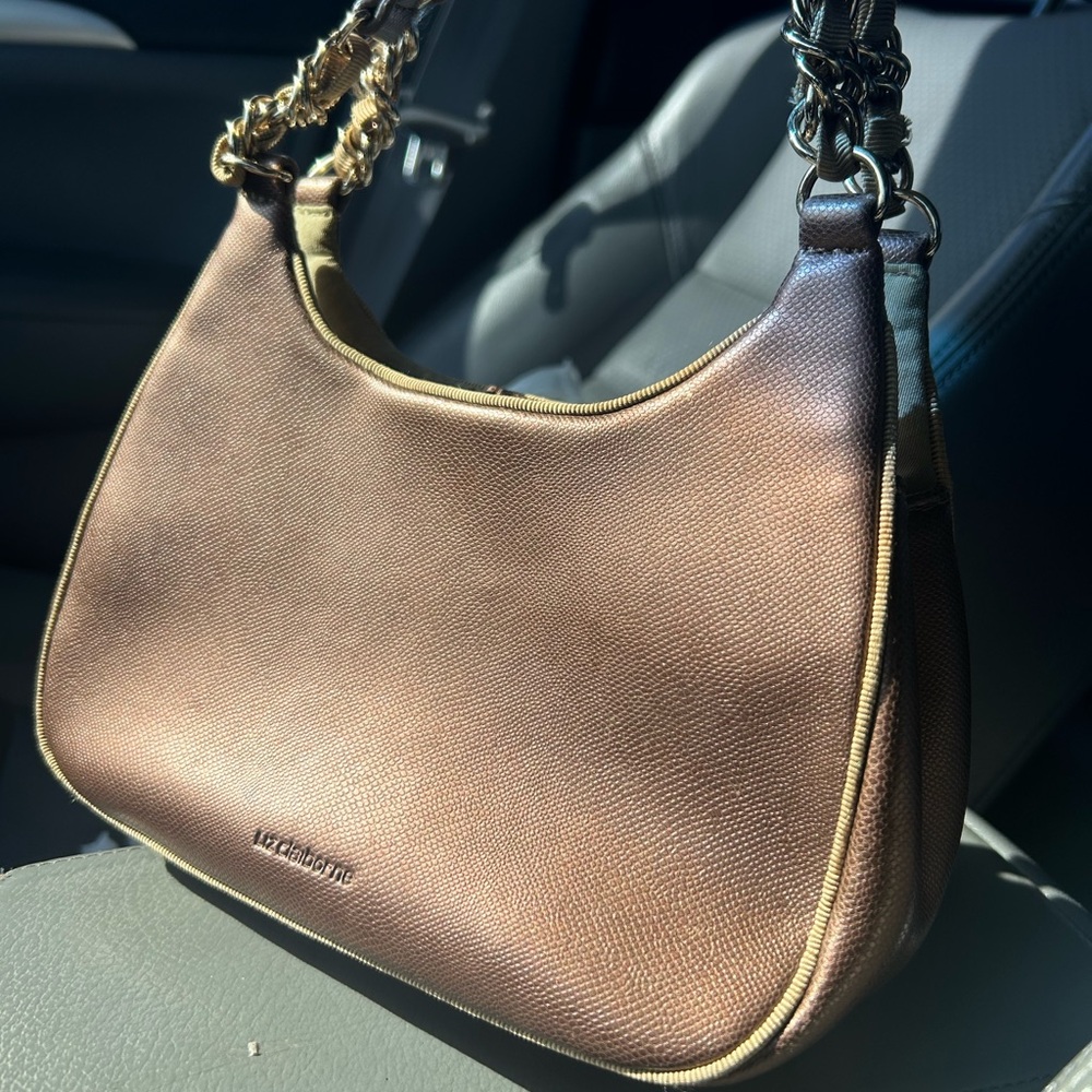 Liz Claiborne Metallic Brown Shoulder Bag